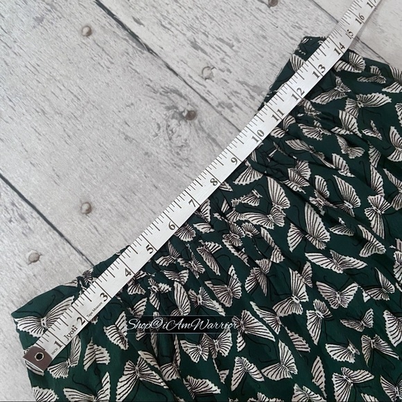 Anthropologie Maeve high waisted butterfly print wide leg pants *shop@iamwarrior - Picture 7 of 12